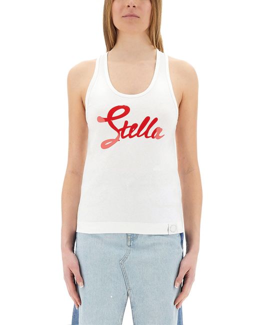 Stella McCartney White Regular Fit Tank Top
