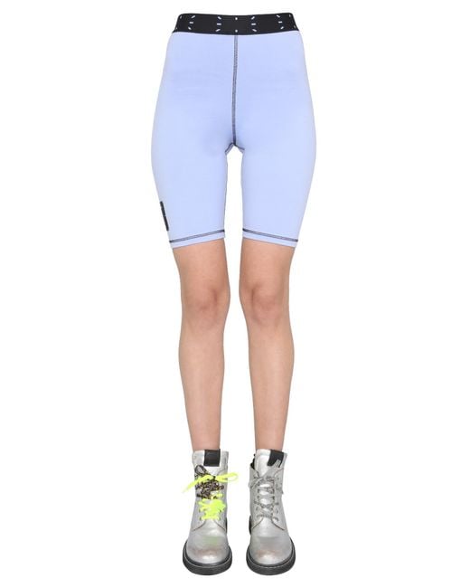 McQ Alexander McQueen Blue Cotton Solid Shorts