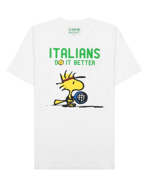 Mc2 Saint Barth White 100% Cotton T-Shirt for men
