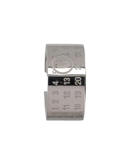 MM6 by Maison Margiela Gray Ear Cuff "Numeric"