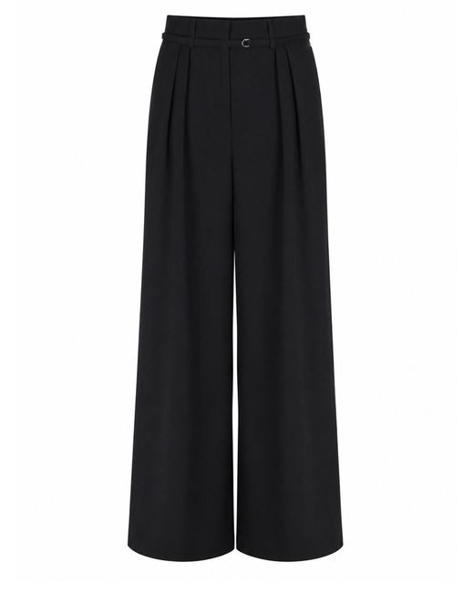 Dries Van Noten Black Pantalone "Peacha" Ampio