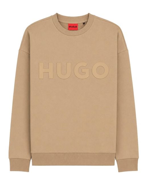 HUGO Natural Felpa "Dinex" Con Logo for men