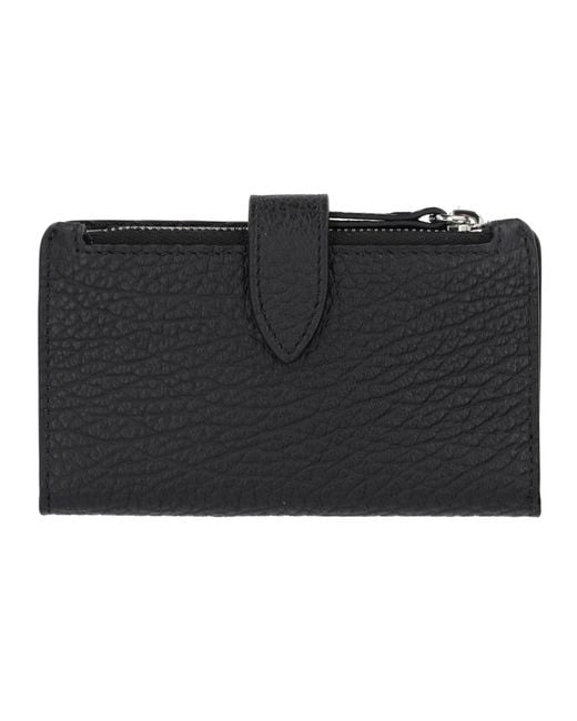 Maison Margiela Black Portacarte Con Zip