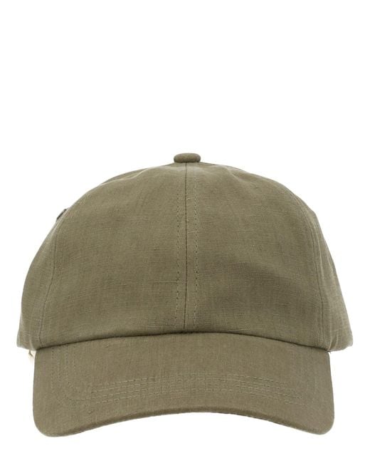 Paul Smith Green Linen Hat for men
