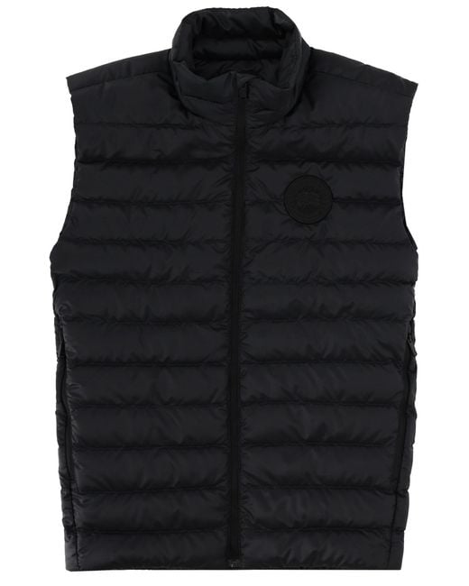 Canada Goose Black Quilted Puffer Vest for men
