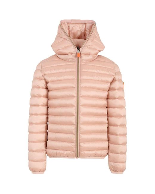 Save The Duck Pink Hooded Jacket