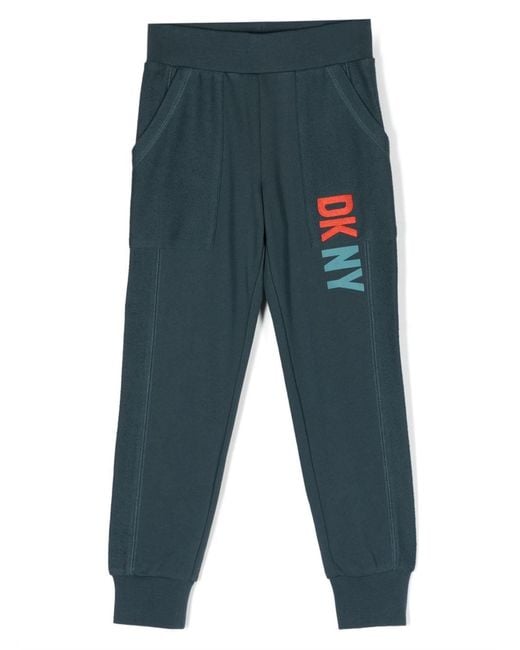 DKNY Blue Jogger Pants With Logo