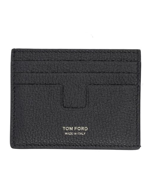 Tom Ford Black Portacarte "T Line" for men