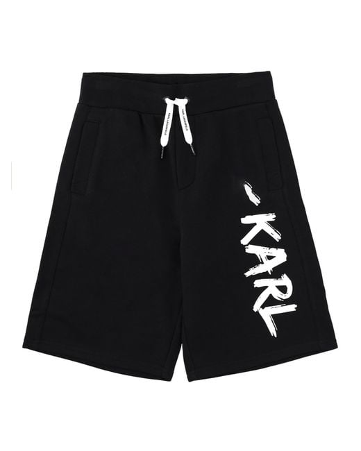 Karl Lagerfeld Black Short Con Logo