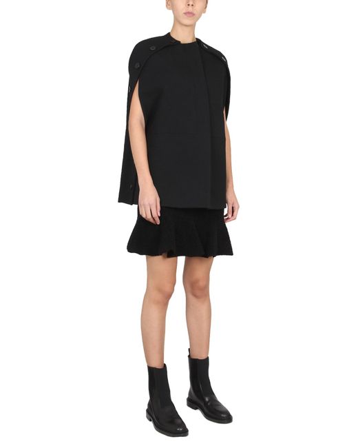 Vegine Wool Cape-Donna di Jil Sander in Black