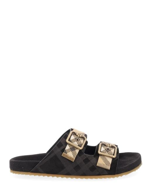 Burberry Black Sandalo "Mules Urchin" for men