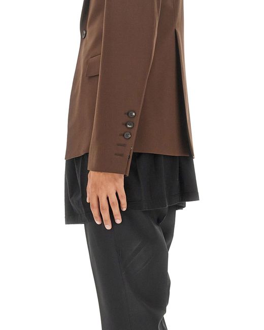 Giacca Monopetto di Rick Owens in Brown da Uomo