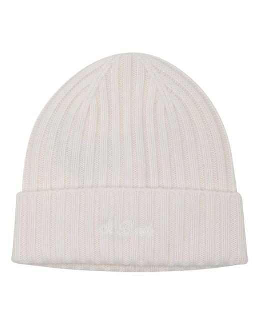 Mc2 Saint Barth Natural Berretto "Wengen" Con Logo for men