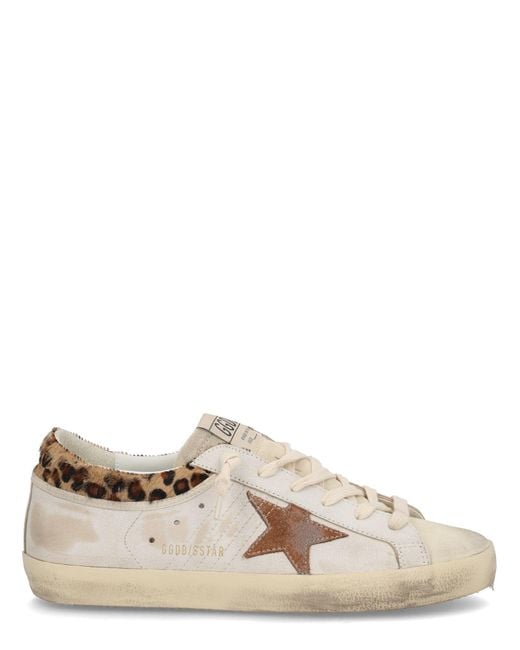 Golden Goose Deluxe Brand Natural Super-Star Leather Sneakers