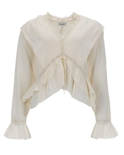 Isabel Marant White Top "Damienne"