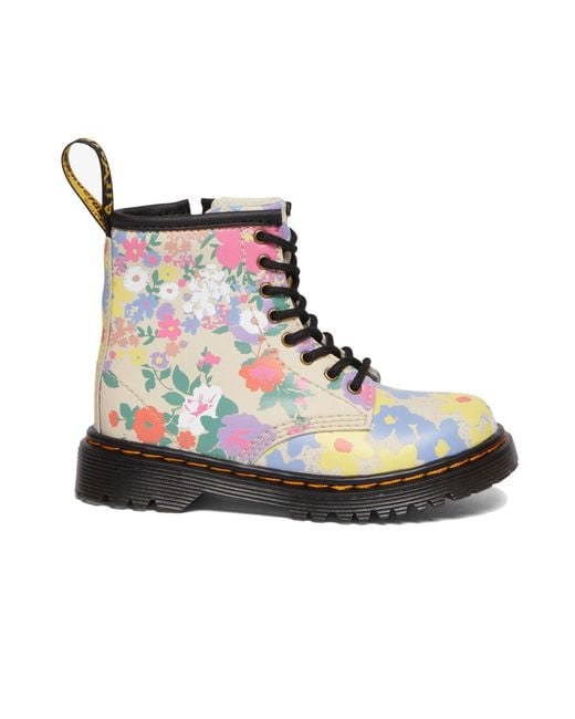 Dr. Martens Blue "Floral Mash Up" Boots