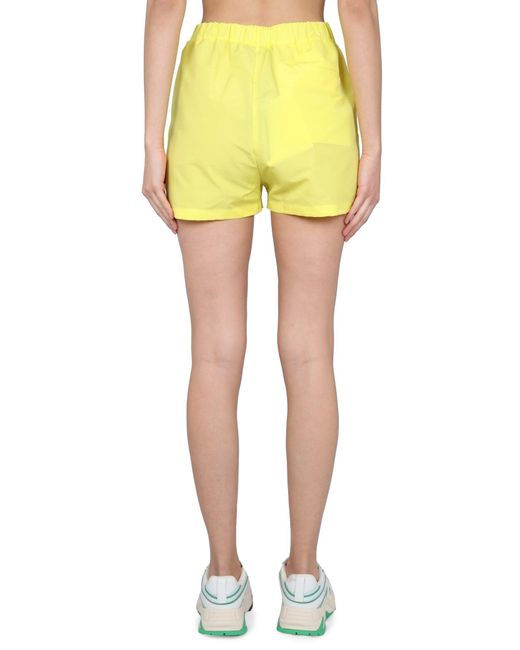 SHORTS CON ELASTICO di MSGM in Yellow