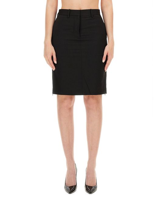 Helmut Lang Black Wool Skirt Size 4