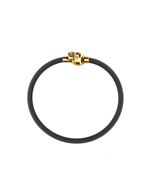 Bracciale Skull di McQueen in White da Uomo