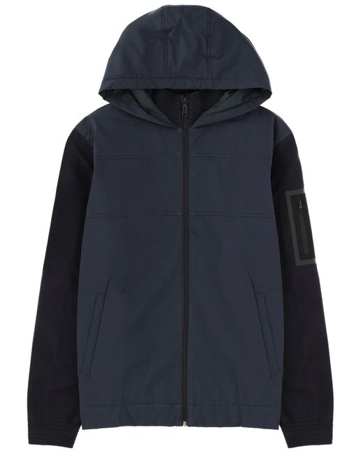Boss Blue Hooded Zip Jacket for men