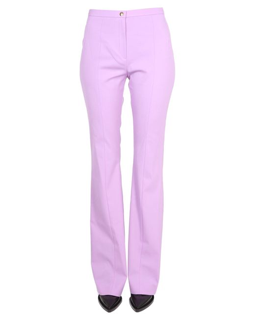 Patou Purple Virgin Wool Pants