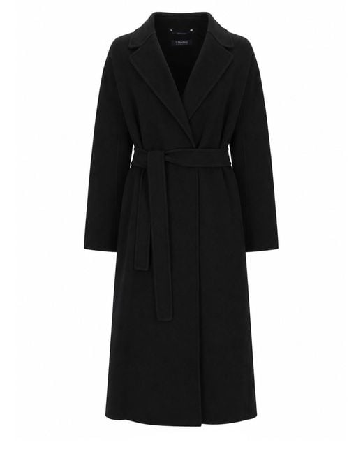 Max Mara Black Cappotto Midi