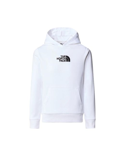 The North Face White B Drew Peak Light P/O Hoodie Tnf