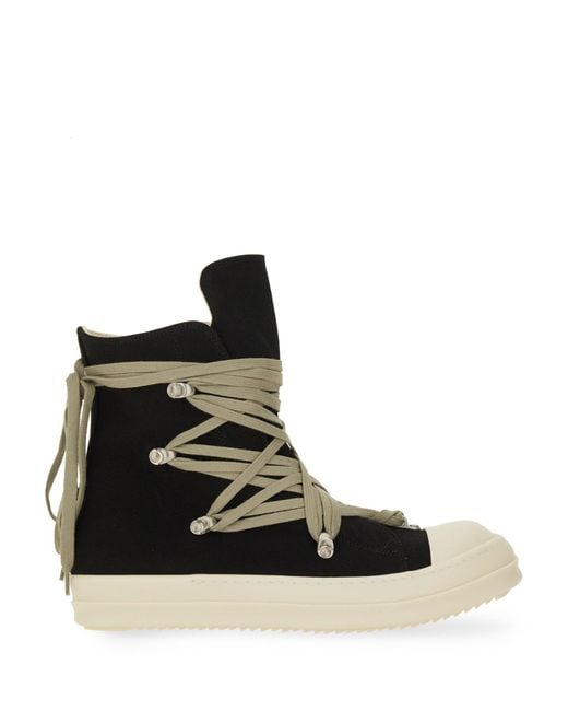 Rick Owens Black "concordians Megalace Sneaks" Sneaker for men