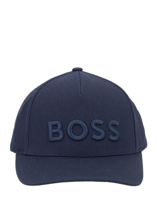 Boss Blue Cappello Da Baseball Con Logo for men