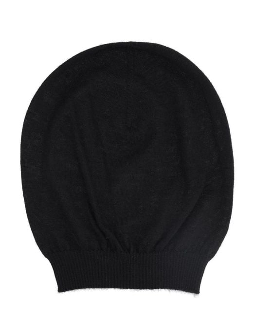 Rick Owens Black Berretto "Medium" for men