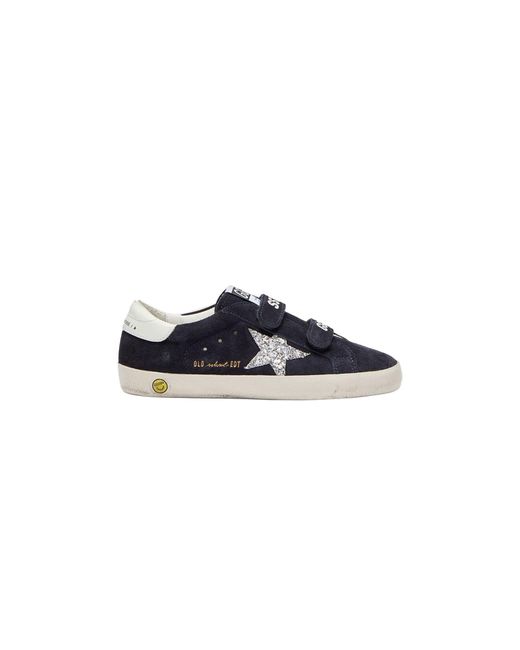 Golden Goose Deluxe Brand Blue Kids Old School Sneakers