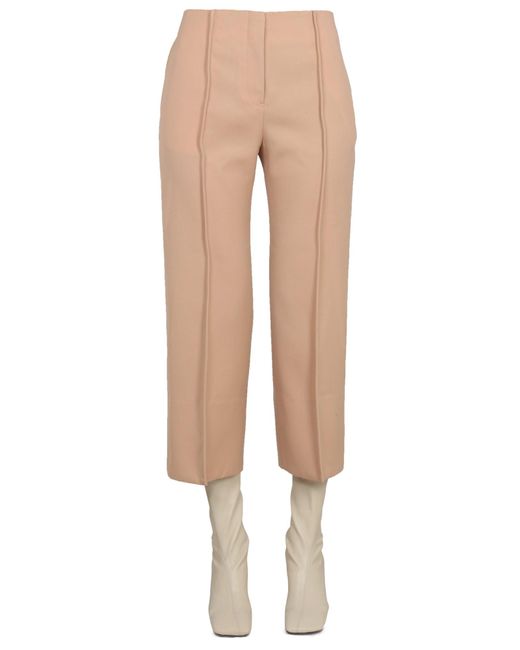 Jil Sander Natural Wool Pants