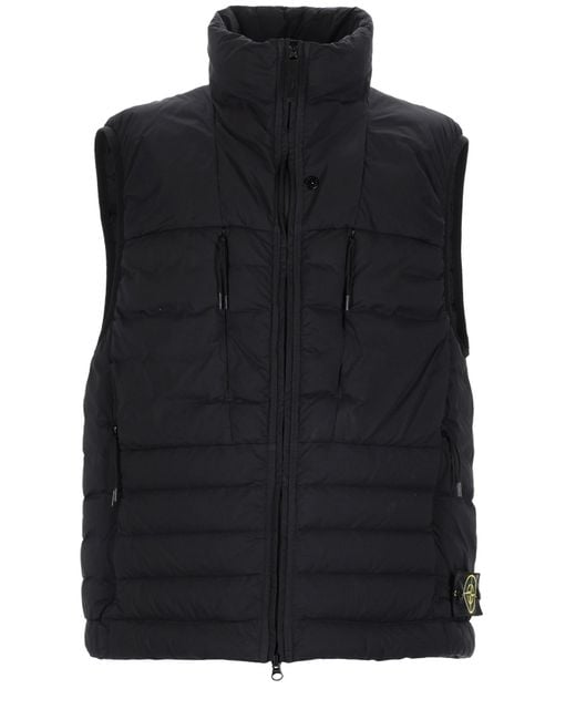 Stone Island Black Gilet for men