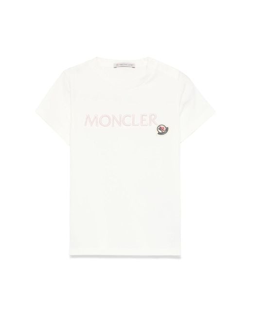 T-Shirt Con Logo di Moncler in White