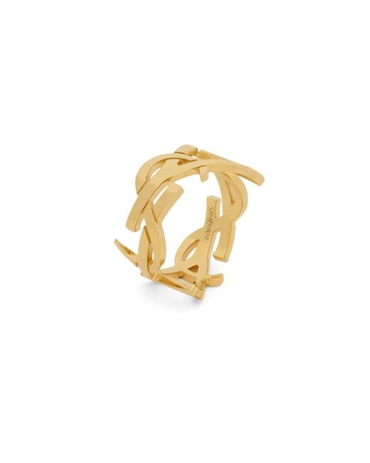 Saint Laurent Metallic Ring Cassandre