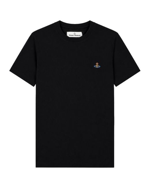 Vivienne Westwood Black T-Shirt Con Logo for men
