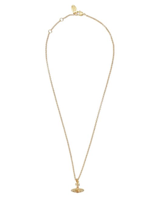 Vivienne Westwood White Collana "New Petite" Con Ciondolo