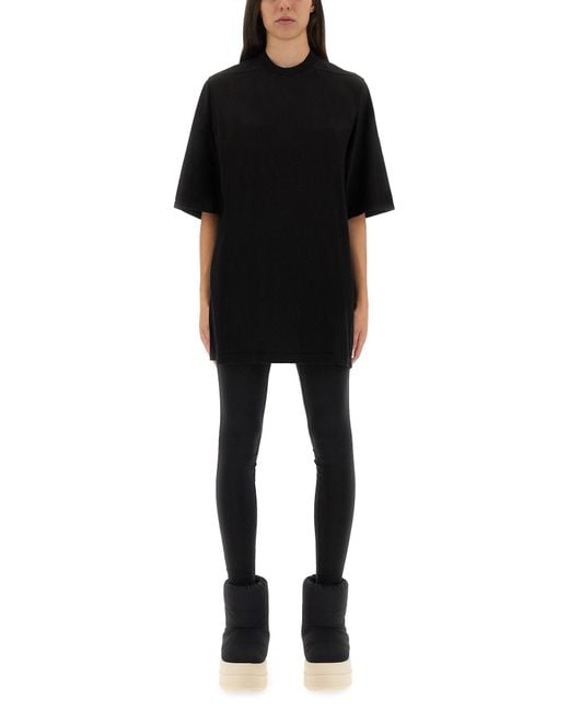 Rick Owens Black T-Shirt "Jumbo Ss T