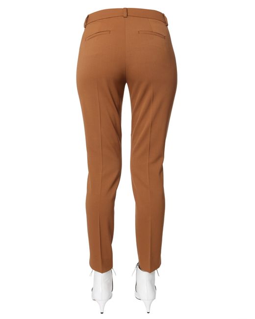 PANTALONE MORETTO IN LANA VERGINE di Max Mara in Brown