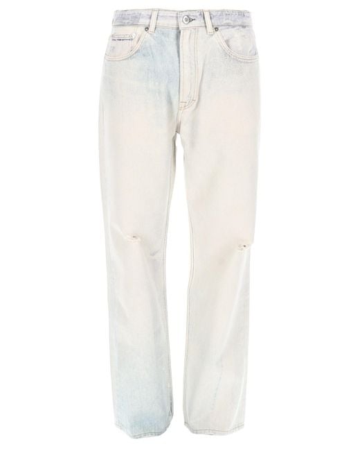 Our Legacy White Third Cut Jeans for men