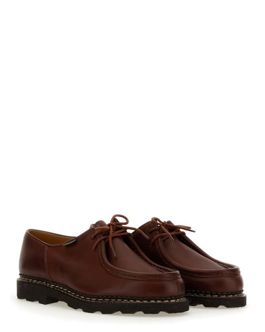 Stringata "Michael" di Paraboot in Brown da Uomo