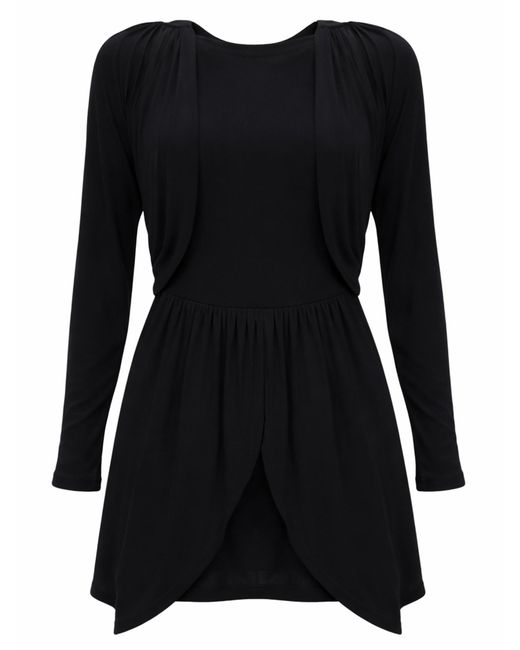 Isabel Marant Black Round Neck Mini Dress