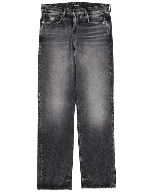 Versace Gray Loose Jeans for men