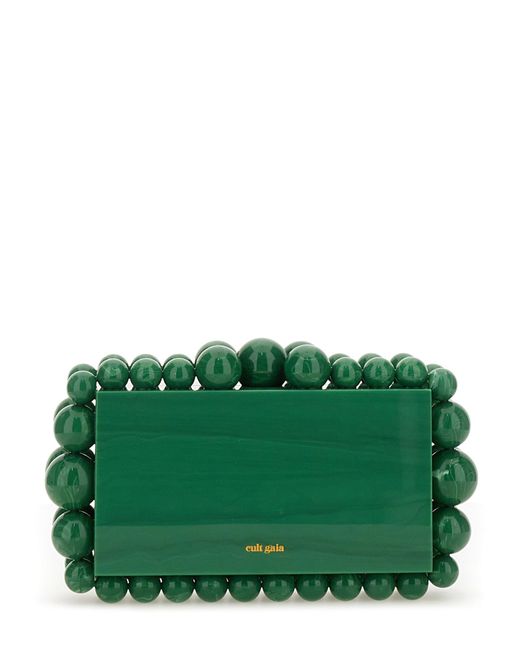 Cult Gaia Green Eos Clutch