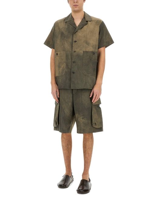 Camicia "Terry" di Uma Wang in Green da Uomo