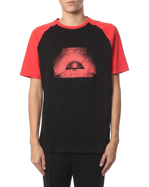 Neil Barrett Black Classic Round Neck Raglan Fit T-Shirt for men