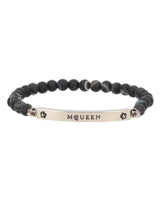 McQueen Multicolor Logo Bracelet for men