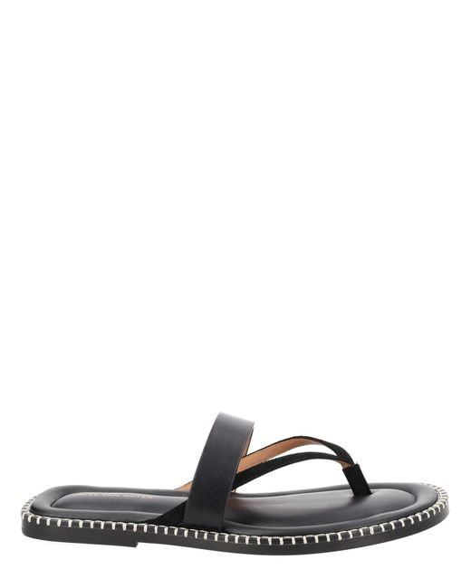 Dries Van Noten Black Leather Sandal for men
