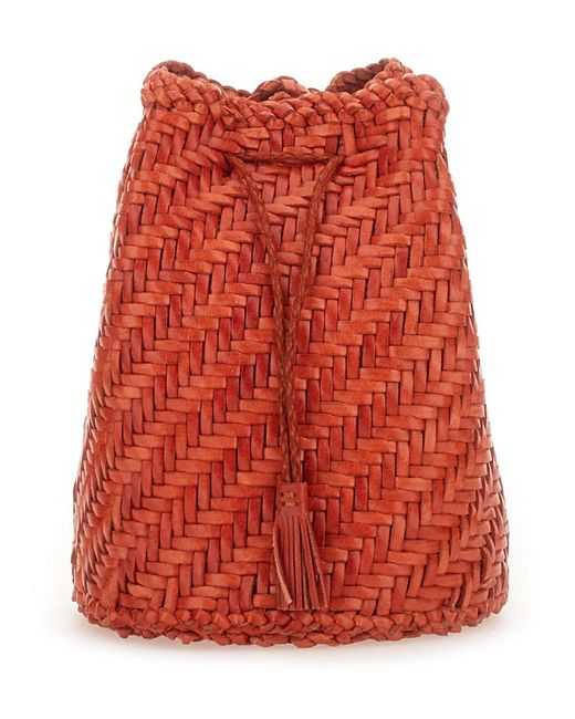 Dragon Diffusion Red Borsa "Pompom Double Jump Tan"