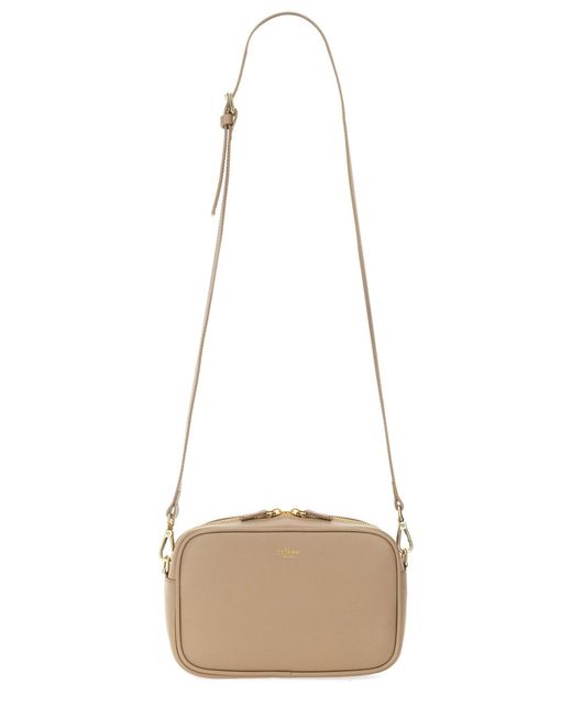 Borsa A Tracolla Con Logo di Kiton in White